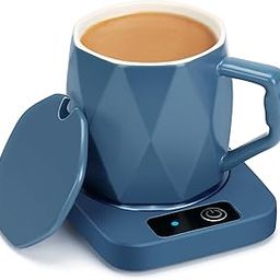 AZFUNN Computer Coffee Mug Warmer with Ceramic Mug Set, Electric Coffee Warmer for Gift Ideas, 160°F Temperature Control, 16W Intelligent Heater-image-57