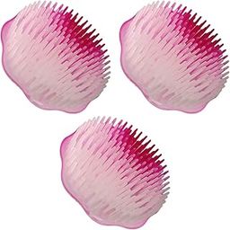 MKRM Plastic Hair Comb with Hand Grip, Round Massager Design, Pocket Size, Multicolor, Pack of 6-54