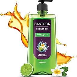 Santoor Refreshing Shower Gel With Natural Lemon & Frangipani Extracts| For Men & Women| For Soft and Fresh Skin| Suitable For All Skin Types| No Parabens| No Silicones| 500ml-image-18