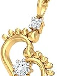 Pearls Laxmi paduka Gold and Rhodium Plated Alloy God Pendant for Men & Women Made with Cubic Zirconia-image-49