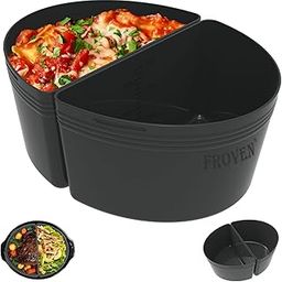 Silicone Crockpot Liners Compatible With Crock Pot Slow Cooker Liners 6 QT Oval Shape, Reusable, Leak-proof, Dishwasher Safe Liners for all 6 Quart Crockpot Dividers Cookers Accessories-picture-10
