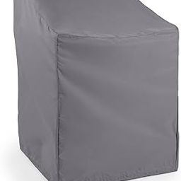 Covermates Outdoor Chair Cover - Water Resistant Polyester, Drawcord Hem, Mesh Vents, Seating and Chair Covers, 32W x 28D x 37H, Charcoal-image-37