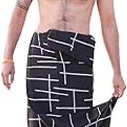 CRYSTAL HEAL Sarkara Dhoti Men’s Dhoti in White | Block Printed Border Cotton Dhoti with Bohemian Hippie Vibes | Traditional Ethnic Wear for Festive, Wedding, Casual, and Cultural Occasions-picture-50