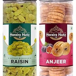 Horaira Nutz Figs & Juicy Raisins – Full of Natural Sweetness, High in Antioxidants for a Healthy Diet (Figs 250g Raisins 250g-Combo Pack 1Kg)-image-80