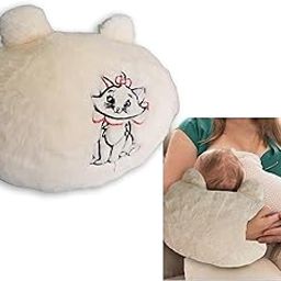Synlark® Nursing Arm Pillow, Breastfeeding and Bottle Feeding Head Support Pillow, Travel-Friendly and Washable (Beige)-image-24
