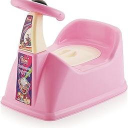 Liza Helicopter Style Baby Potty Training Seat- for Kids- Infant Potty Toilet Seat with Removable Tray & Closing Lid (6-36 Month) (Pink)-image-63