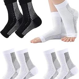 3 Pair Compression Socks for Women, Compression Socks for Men, Neuro Socks, Fasciitis Socks Ankle Compression Socks for Plantar Fasciitis, Open Toe Neuropathy Pain Relief Socks Neuropathy Socks, Pain Relief Socks Bamboo Compression Socks, Neuro Socks For Heel Pain Relief-picture-31