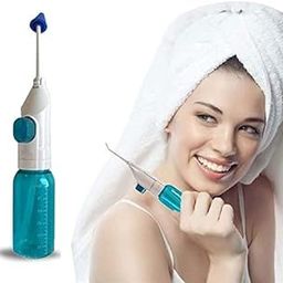 SAFERSKY Water-Jet Flosser Air technology Cords Speed Dental Care Tooth Pick Power Dental Cleaning Whitening Teeth Kit Power Floss Air Powered Dental Water Jet (White) (New Floser1)-10