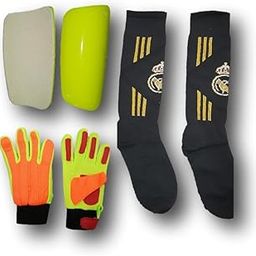 Ultimate Football Combo for Young Stars: Shin Guard, Socks, and Goalkeeper Gloves (Ages 8-12)-image-30