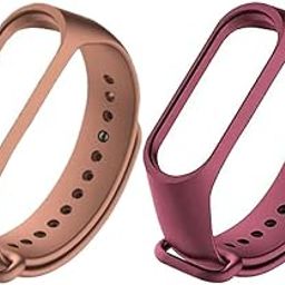 Estrenar Mi Band 3 Strap - Mi Band 4 Strap Original Soft Silicone Adjustable Replacement Wristband Straps, Belt, Bands for Xiaomi M3 & M4 Fitness Band (Device not Included)-3