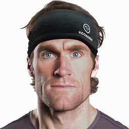 Ficcinardo Heavy Duty Sports Sweatband for Men and Women - Super Absorbent - 4 Layer Headband for Heavy Sweaters - No Drip - Hyper Wicking Technology – Black - One Size Fits Most-image-48