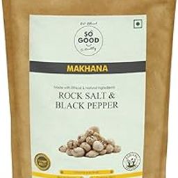 SO GOOD Natural Makhana Rock Salt & Pepper 35gm-image-18