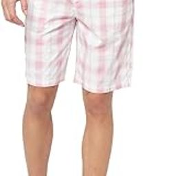 Men's Pink Check Lounge Shorts-image-17