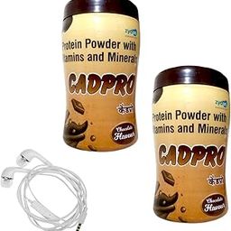 cadpro protein powder with vitamins and minerals 200g pack of 2 with earphone-14