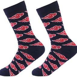 Printed Multicolored Men's Cotton Socks, Crew Length Colorful Funky Boys Socks-image-28