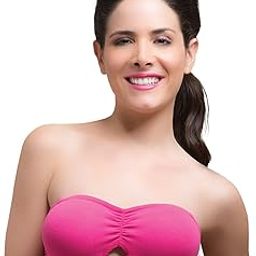 Women's Non Padded Non-Wired Bandeau Bra-image-41