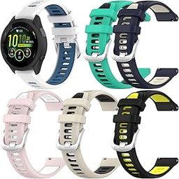 Replacement Sport Strap Compatible with Garmin Forerunner 265S/ 255S/ 255S Music/Venu 2S Watch Bands for Women&Men 18MM Breathable Silicone Wristbands Adjustable Quick Release Band Accessories-image-65