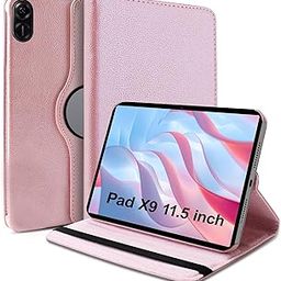 TGK Rotating Cover for Honor Pad X9 11.5 inch Leather Flip Case (Rose Gold)-12