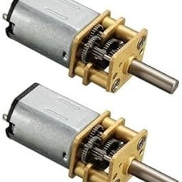 SP Electron N20 3.7V - 6V 100 RPM Micro Gear Reduction DC Motor with 30:1 Metal Gearbox For RC Car Robot Toys DIY Motor Control Electronic Hobby Kit (Pack of 2)-24