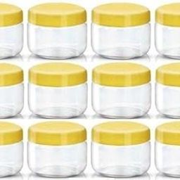 Right 12Pcs 50g/ml Cosmetic Empty Jar Pot Eyeshadow Makeup Face Cream Container Transparent-51