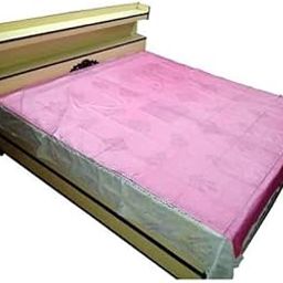 PRIMAH Waterproof Plastic bedSheet Cover Double Bed Mattress Protector (78x72 Inch)-16