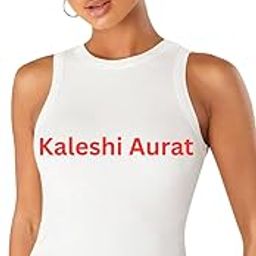 Baeship Studio “Kaleshi Aurat” Printed Tank Top for Women | Cotton Ribbed Sleeveless Crop Vest | Black & White | Trendy Streetwear | S to XXL-image-47