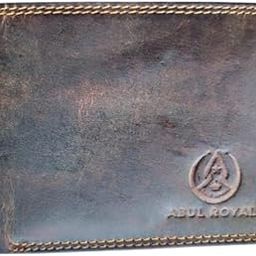 Genuine Leather Wallet for Men, Vintage Brown, Stitched Design-image-14