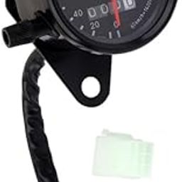 SAZ DEKOR Universal Motorcycle Dual Odometer Speedometer Gauge LED Background Light-image-20
