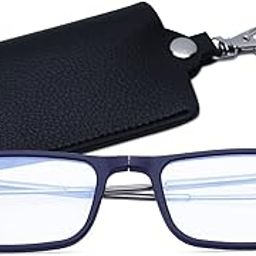 DR.HARMANN'S READING GLASSES® FOLDABLE READERS FITTED WITH BLUE BLOCK LENS (Model: COMPACT 3)-image-1