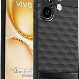 amazon basics TPU Soft Back Cover for Vivo X200 FE 5G | Full Camera Protection | Flexible Shockproof Back Case for Vivo X200 FE 5G (Black)-image-60