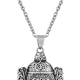 Antique Rhodium Plating Lord Shiva Mahakal Pendant with Chain for Men and Women (PS1101939R)-image-18