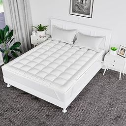 Kuber Industries Mattress Padding | Cotton Double Bed Mattress Topper-picture-12