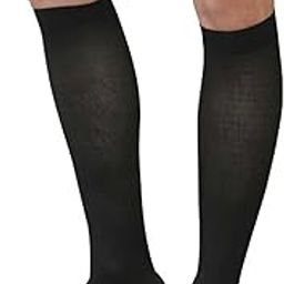 Sira Medical Antiskid Varicose Veins Graduate Calibrated Compression Socks, Stocking Improve Blood Circulation, Varicose Vein, Swollen, Aching Legs, Pain Relief, Edema, Sore Legs, Compression Sleeve with Anti Slip, Grade-III 5cm Below Knee, Higher Pressure (34-46 mmHg) Unisex (XXL-Black)-image-62