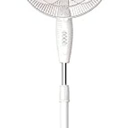 Bajaj Frore Neo 400 MM Oscillating Pedestal Fan For Home | Aerodynamically Balanced Blades | 100% Copper Motor | High Air Delivery | 3-Speed Control | Rust Free | 2 Yrs Warranty 【White】-1