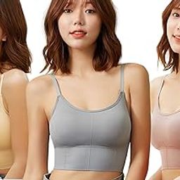 Women's Full Coverage Cotton Bra - Lightly Padded, Wire-Free, Comfortable Sports Bra for Everyday Use - Pack of 3-picture-19