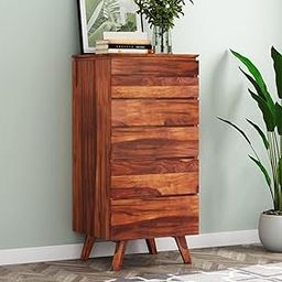 AMBICA WOODMART Sheesham Wood Chest of Drawer | Cheast of Drawer for Storage and Spacious Dresser for Hall Home Office Furniture, Kitchen Cabinet|Colour (Brown) Finish Honey A2-image-78