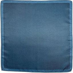 Solid Charcoal Grey Microfiber Pocket Square with White Border-image-32