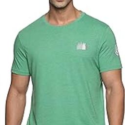 Men Organic Cotton Recycled Polyester Melange Effect T-Shirt | Stylish Tshirts for Men | Soft & Comfortable Tshirts for Men | Tshirt for Gym, Running-image-13