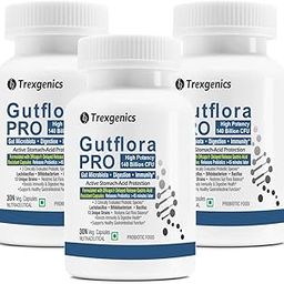 Trexgenics GUTFLORA-REVIVE Probiotics 140 Billion CFU/Delayee release stomach acid protection capsules, Gut Microbiota, Digestive Health & Immunity Support (30x3=90 Veg Capsules))-17