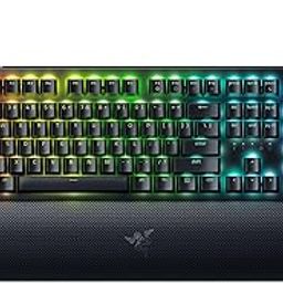 Razer BlackWidow V4 -Green Mechanical Switches I 6 Dedicated Macro Keys I 2-Side Underglow and Per-Key Lighting I Mechanical Gaming Keyboard Chroma RGB- Black - RZ03-04690100-R3M1-22