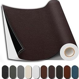 Shagoom Leather Repair Patch, 17X79 Inch Repair Patch Self Adhesive Waterproof, DIY Large Vinyl Patches for Couches, Furniture, Kitchen Cabinets, Wall （Dark Brown, 17X79 Inch）-picture-23