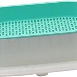 Seed Tray Sprouting Container for Seedling Planting Greenhouse Home White Green-picture-14