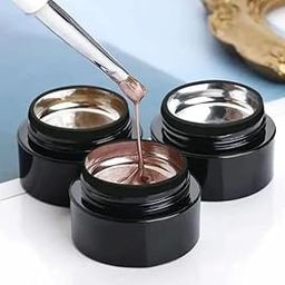 3Pcs Metallic Finish Gel Nail Polish Metal Painting Gel Polish DIY Painted Nail Gel Gold Silver Rose Color Pack Of 3,5 Milliliters-picture-48