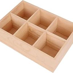 CALANDIS™ Wooden Pen Holder 6 Compartment Art Marker Organizer for Desk Home Classroom | Other Painting Accessories | Painting Tools & Accessories | Painting Supplies | Art Supplies-image-94