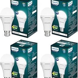 Philips Stellar Bright Rechargeable Emergency Inverter LED Bulb, B22 8.5-Watt-Crystal White(Pack of 4)-10