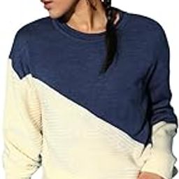 Women Colourblocked Pattern Round Neck Drop-Shoulder Sleeves Acrylic Ribbed Hem Regular Pullover-image-24