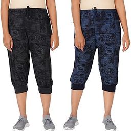 Women's Regular Fit Printed Three Fourth Capri (Pack of 1) Multicolour-image-12