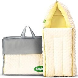 BAYBEE Baby Sleeping Bag & Carry Nest | Cotton Bedding Set for Infants & New Born | Portable Bassinet-Nest for Co-Sleeping Baby Bedding for New Born 0-6 Months Boy Girl (Yellow)-image-32