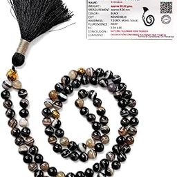 Diysm Healing Crystals Natural Gemstone Tasbih - 100 Beads, 8MM Islamic Prayer Beads for Meditation & Spiritual Healing (Sulemani Hakik)-image-36