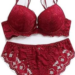M R Shopzilla Women's Lingerie Sexy Push up Lace Bra | Underwear Bikini & Panties Set | Underwired Lingerie Set for Women & Girls-picture-22